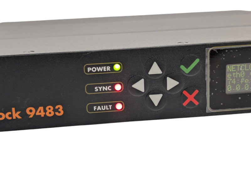 Spectracom Netclock 9483 GPS NTP Network Time Server READ  -