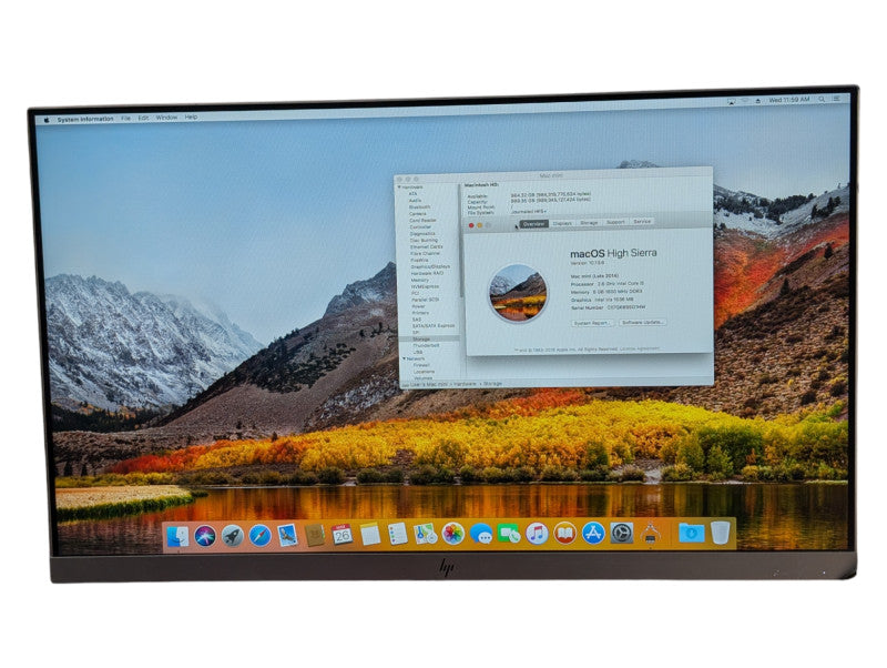 Apple Mac Mini Late 2014 2.6 GHz Core i5 (I5-4278U) 8GB RAM 1TB HDD  -