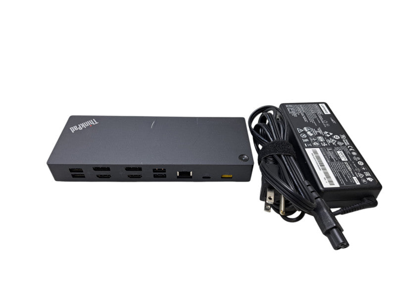 Lenovo ThinkPad Hybrid USB-C with USB-A Dock w/ 135W Power Adapter *READ*
