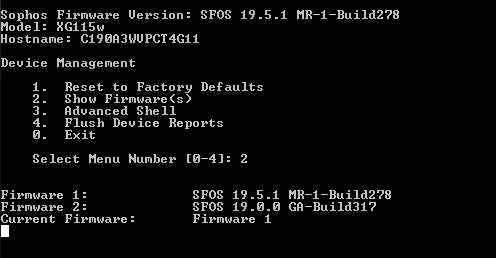 Sophos XG 115w Firewall Rev 3, Factory Reset, No Power Adapter