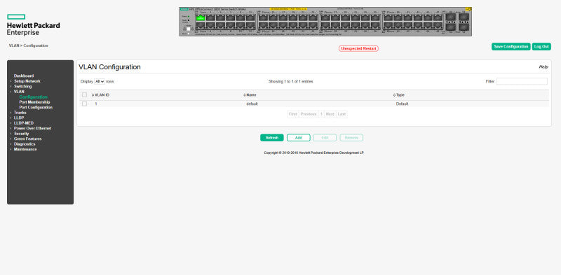 HPE 1820-48G-PoE+ J9984A | 48-Port Gigabit PoE+ 370W Network Switch