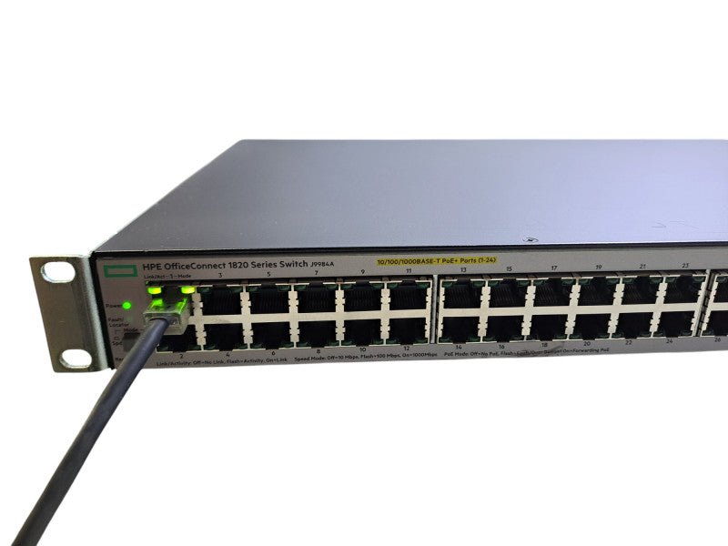 HPE 1820-48G-PoE+ J9984A | 48-Port Gigabit PoE+ 370W Network Switch