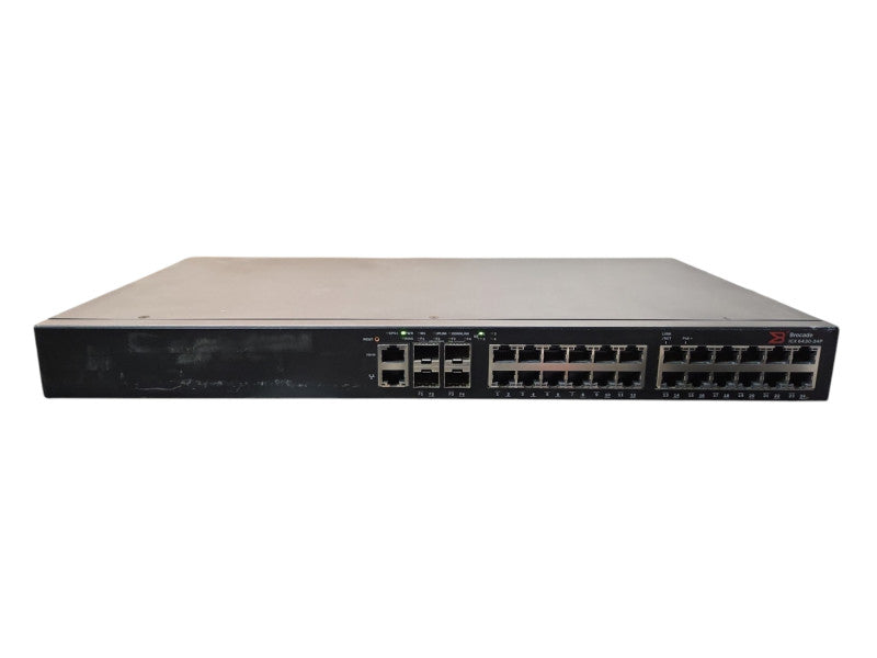 Brocade ICX 6430-24P, 24-Port Gigabit PoE+ Managed Switch w/ 4x SFP