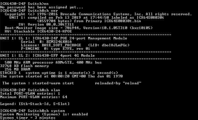 Brocade ICX 6430-24P, 24-Port Gigabit PoE+ Managed Switch w/ 4x SFP