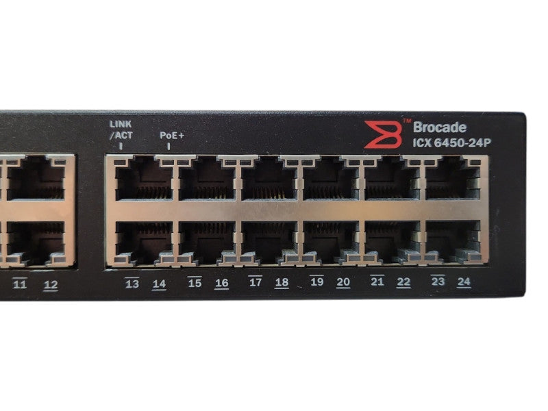 Brocade ICX 6450-24P PoE+ Gigabit Ethernet 4x1/10GbE SFP