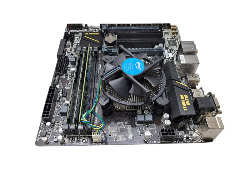 Gigabyte GA-B150M-D3H DDR3 Motherboard w/ i5-6400 CPU, 16GB Ram + Cooler