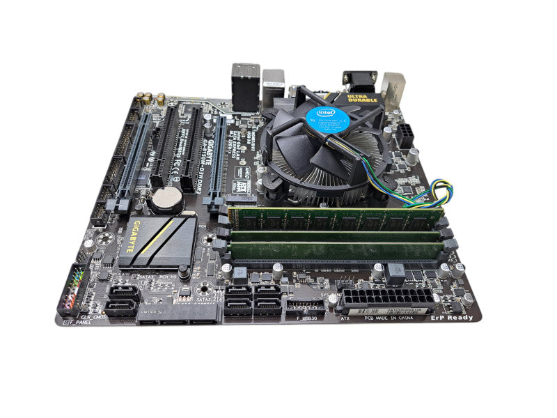 Gigabyte GA-B150M-D3H DDR3 Motherboard w/ i5-6400 CPU, 16GB Ram + Cooler