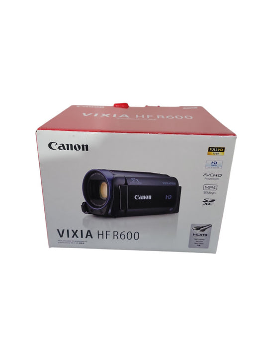 Canon Vixia HF R600 HD CMOS 32x Optical Zoom Black Compact Digital Camcorde !