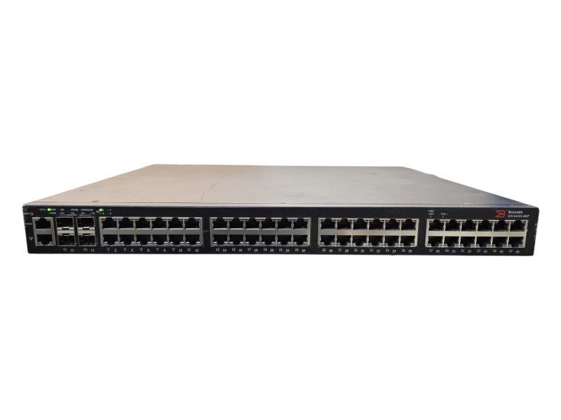 Brocade ICX 6430-48P ICX6430-48P 48x1GbE RJ45 PoE + 4x 1GbE SFP Port Switch