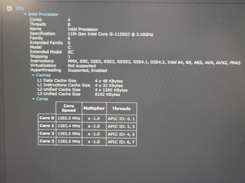 Dell Latitude 5420 i5-1135G7 16GB DDR4 256GB SSD READ β Lap200