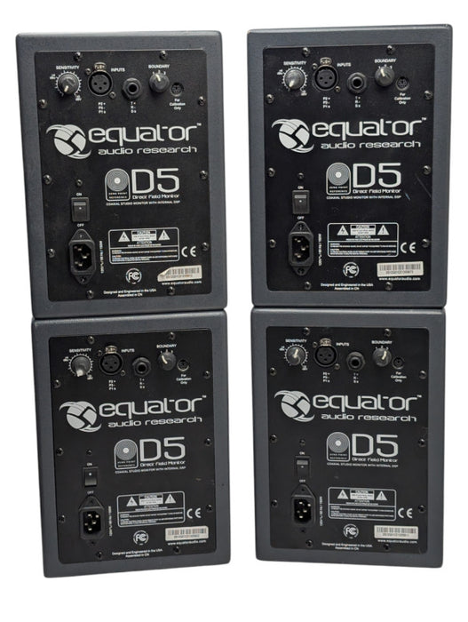 Set of 4x Equator D5 Active Powered Speaker Monitors Please READ  -