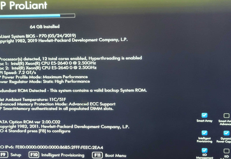 HP ProLiant DL380p Gen8 2x Xeon E5-2640 64GB DDR3 P420i 2x 750W PSU _