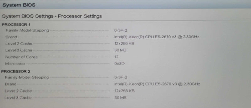 Dell PowerEdge R630 2x Xeon E5-2670v3 2.30Ghz 32GB DDR4 2x 750W PSU _