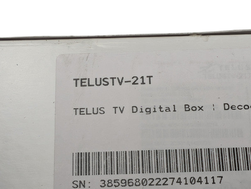 New TELUS Digital TV Box TELUSTV-21T  -