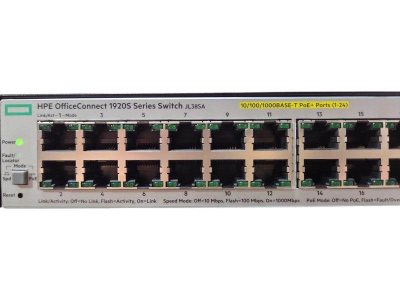HPE OfficeConnect Switch 1920S 24G 2SFP PoE+ (370W) JL385A