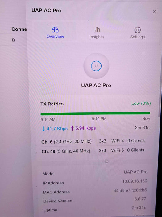 Ubiquiti Networks UAP-AC-PRO 1300Mbps Wireless Access Point w/ Bracket