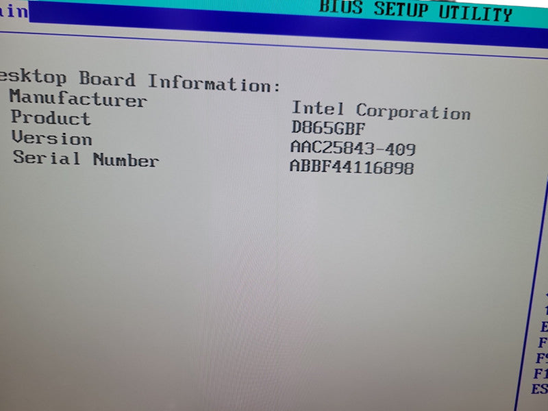 Intel Pentium 4 3.20E w/ HT 1GB DDR400 NO HDD Intel D865GBF 235W PSU %