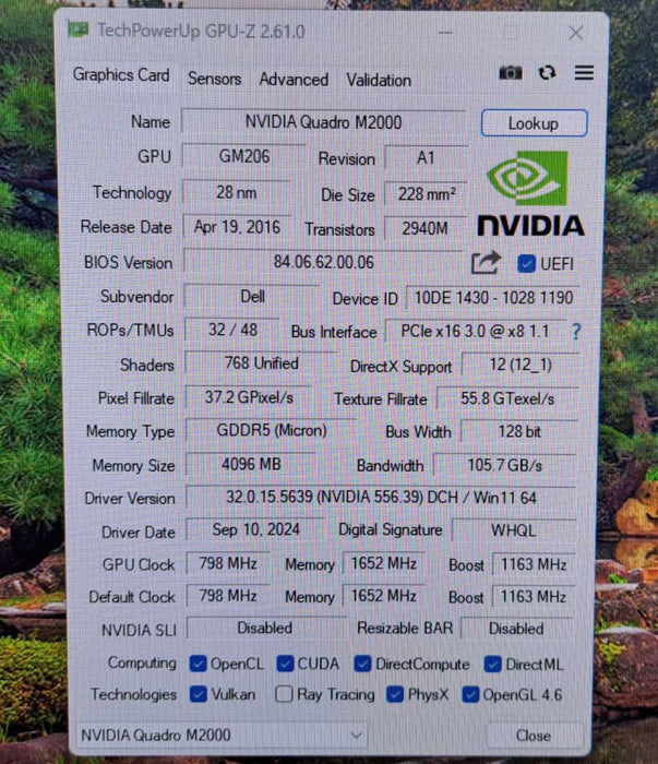 NVIDIA Quadro M2000 | 4GB GDDR5 PCIe Graphics Card | 4x Display Port
