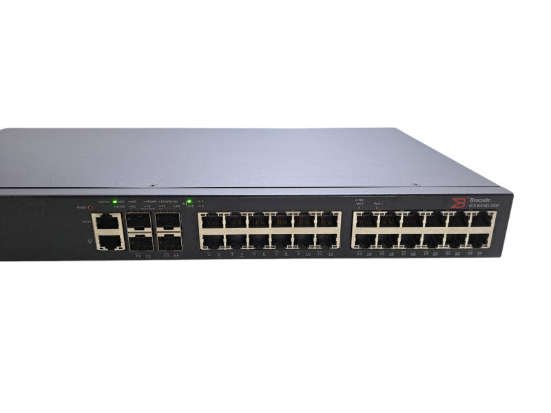 Brocade ICX 6430-24P | 24-Port Gigabit PoE+ Managed Switch w/ 4x SFP