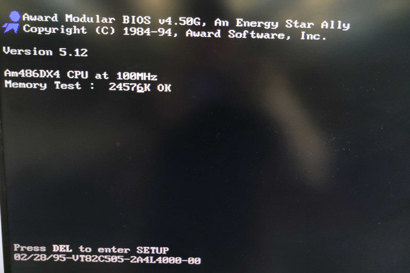 AMD DX4-100 - FIC 486-PVT Socket 3 Motherboard - 24MB DRAM (WORKING) %
