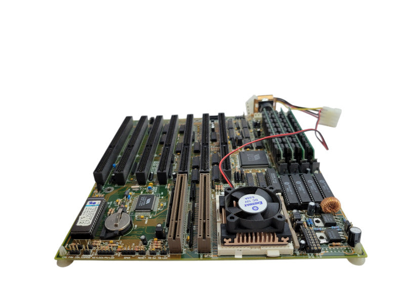 AMD DX4-100 - FIC 486-PVT Socket 3 Motherboard - 24MB DRAM (WORKING) %