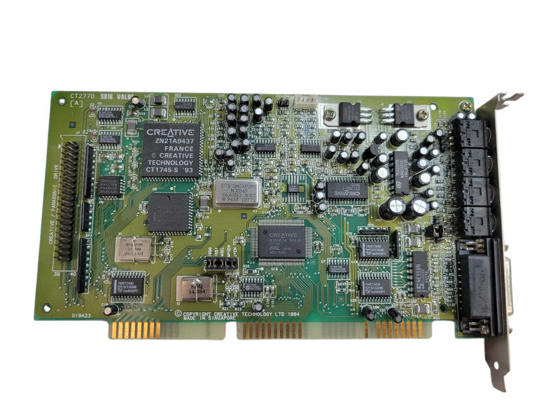 Creative Labs Sound Blaster 16 SB16 Value CT2770 vintage PC 16-bit ISA card %