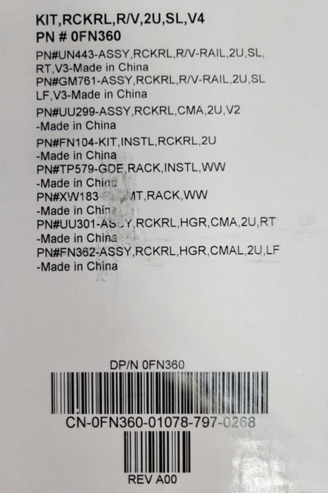 Open-Box Dell 0FN360 Rapid Versa Rail Kit for PowerEdge 2950 / 2970 _