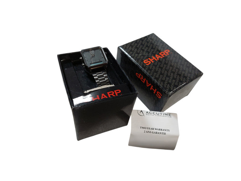 Sharp Accutime Watch Stainless Steel PC21J =