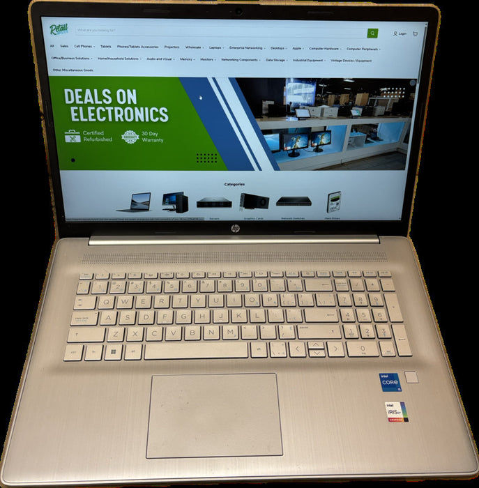 HP Laptop 17 Core i5-1235U@1.3GHz 16GB RAM 256GB SSD READ  Lap200