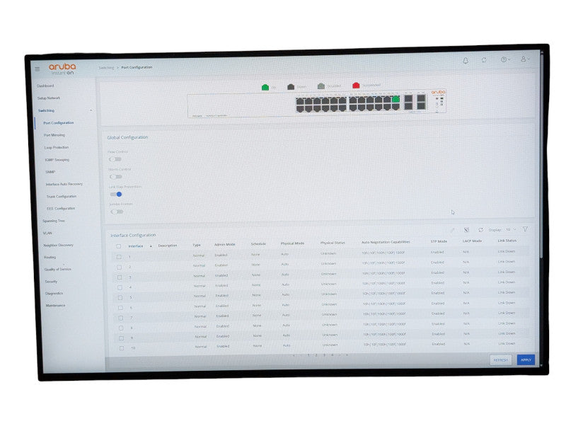 HPE Aruba Instant On 1930 24p 1G 4p 10G SFP+ JL682 Network Switch  -