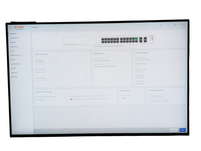 HPE Aruba Instant On 1930 24p 1G 4p 10G SFP+ JL682 Network Switch  -