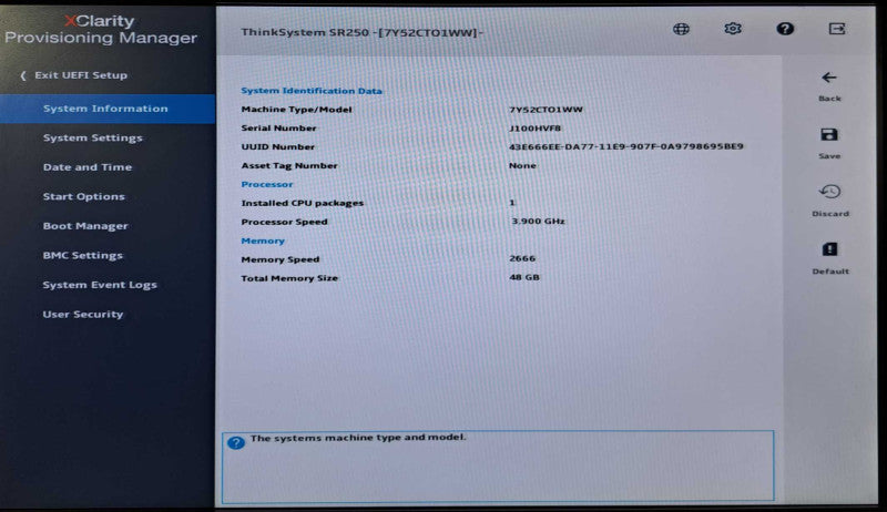 Lenovo ThinkSystem SR250 | Xeon E-2124G @3.30GHz, 48GB DDR4, 4x 3.5"