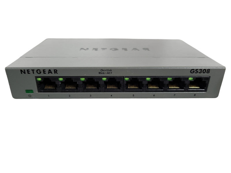 NETGEAR GS308 v2 8-Port Gigabit Ethernet Unmanaged Switch !