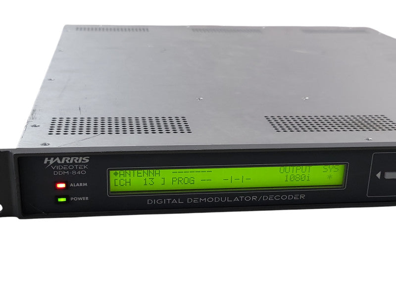 HARRIS VIDEOTEK DDM-840 DEMODULATOR/DECODER, READ _