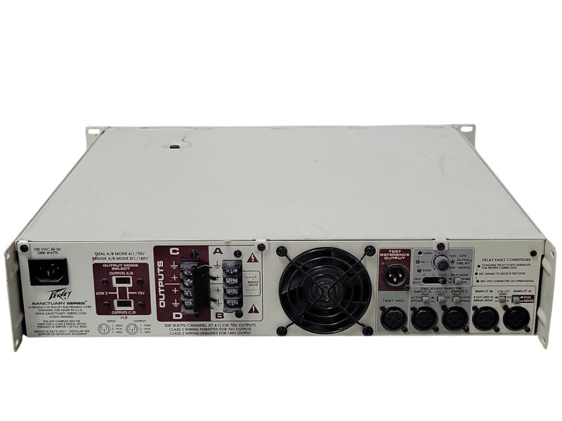 Peavy Sanctuary Series SA-4200 800W Four Channel Power Amp w/ Auto Delay _