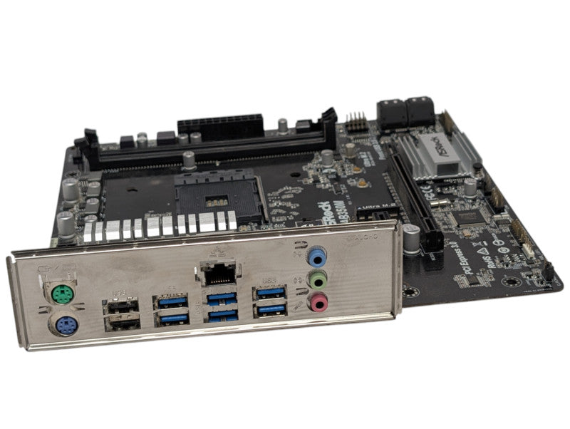 ASRock AB350M AM4 Motherboard READ  -