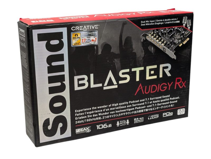 New Creative Sound Blaster Audigy Rx 7.1 Surround Sound PCIe Sound Card  Q-