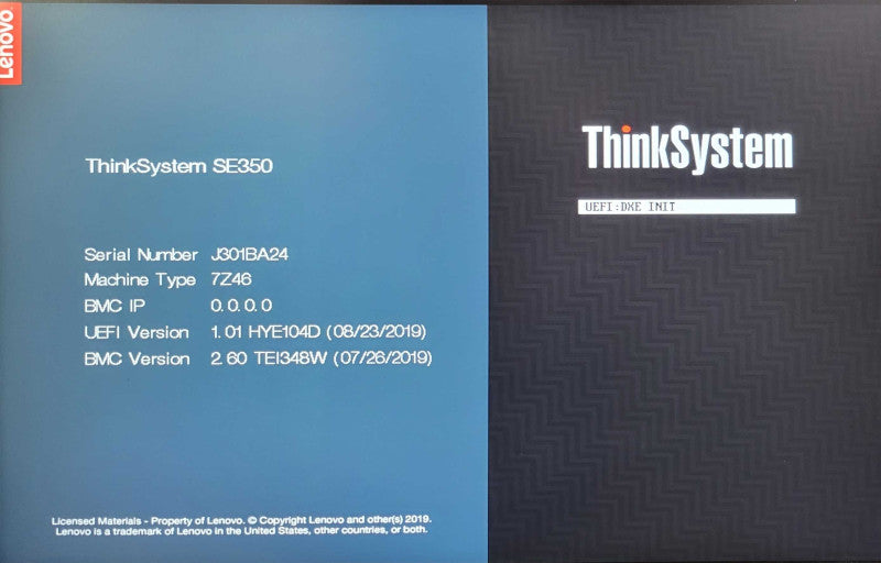 Lenovo thinksystem SE350 Intel Xeon D-2123it, 32GB DDR4, 2x 512GB nvme, SEE _