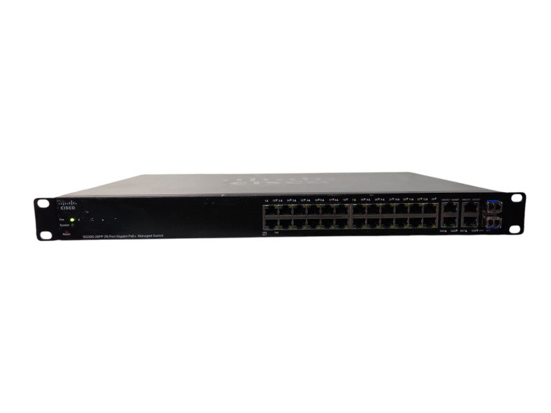 Cisco SG300-28PP-K9 V03, 28-Port Gigabit PoE+ Managed Switch, 2x SFP
