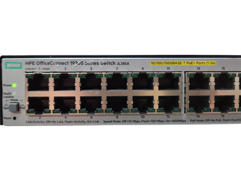 HPE OfficeConnect Switch 1920S 24G 2SFP PoE+ (370W) JL385A