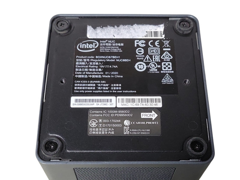 Intel NUC BOXNUC8i7BEH1 Core I7-8559U 2.70GHz, 8GB RAM 240GB SSD Q_