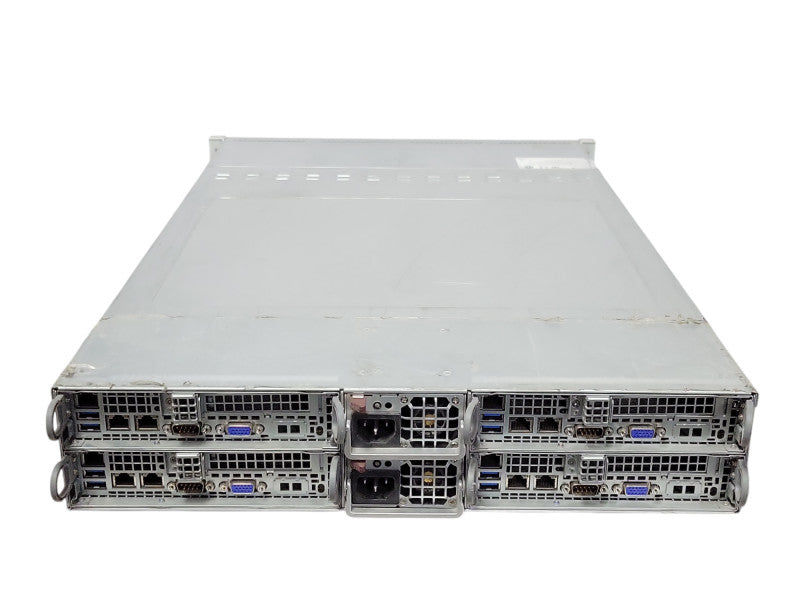 Supermicro 4x Node Server X10DRT-H 8x E5-2650v4 256GB DDR4 2x PSU, SEE _