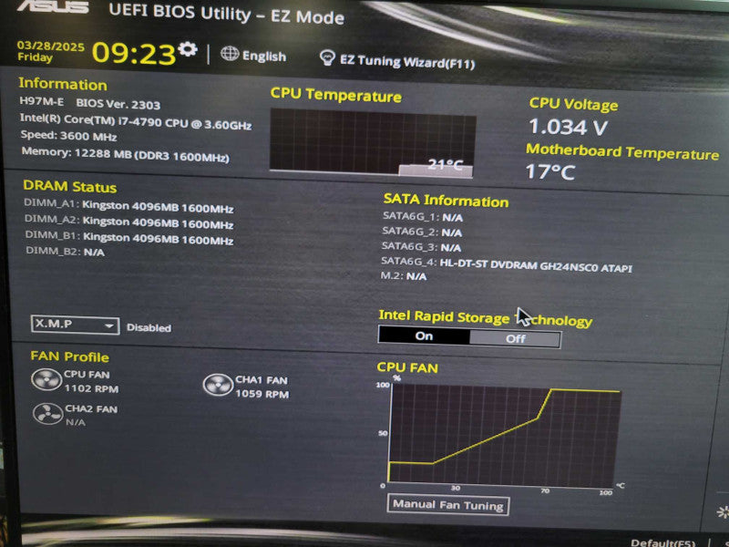 Intel Core i7-4790 ASUS H97M-E 12GB DDR3 + I/O Plate %