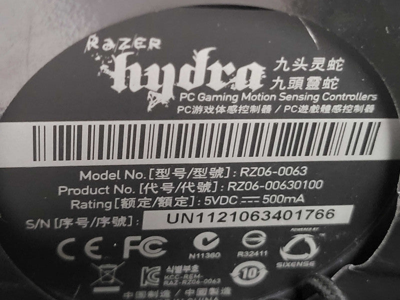 Razer hydra RZ06-0063 PC Gaming Motion Sensing Controllers _