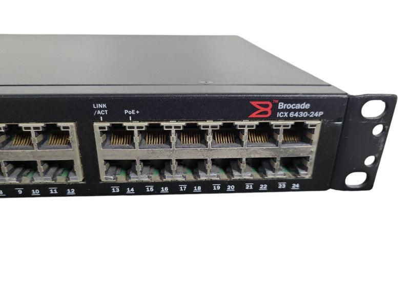 Brocade ICX 6430-24P | 24-Port Gigabit PoE+ Managed Switch w/ 4x SFP  !