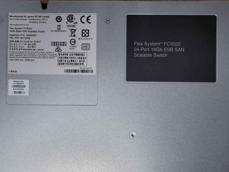 IBM Flex System Fabric FC5022 24-Port 16Gb ESB SAN Scalable Switch 90Y9359 Q_