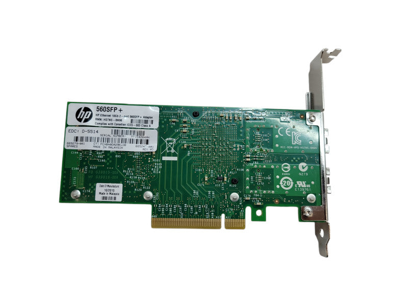 HP 2-port 10Gb 560SFP+ Ethernet Network Adapter Card HP SPN: 669279-001 %