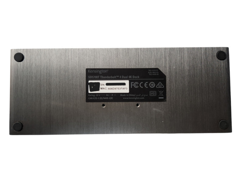 Kingston SD5700T Thunderbolt™ 4 Dual 4K Docking Station w/ 90W PD & PSU