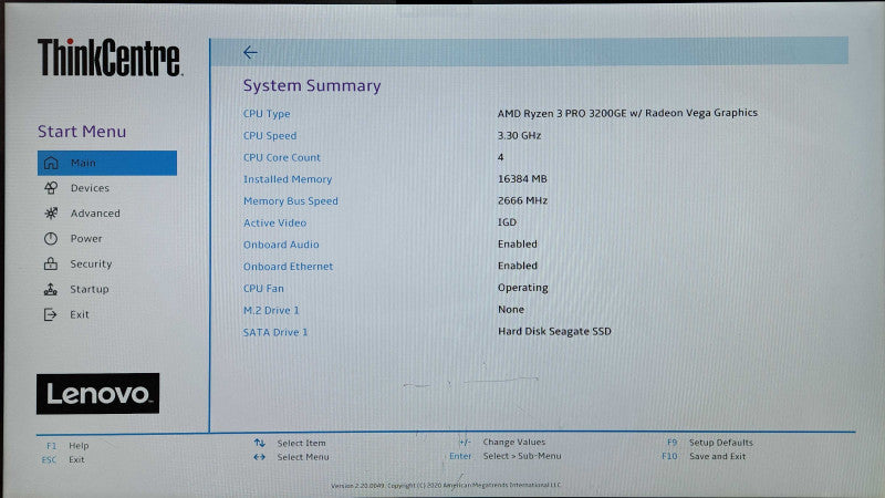 Lenovo ThinkCentre M75q-1 Ryzen 5 PRO 3200GE 3.30GHz, 16GB DDR4, 1TB SSD
