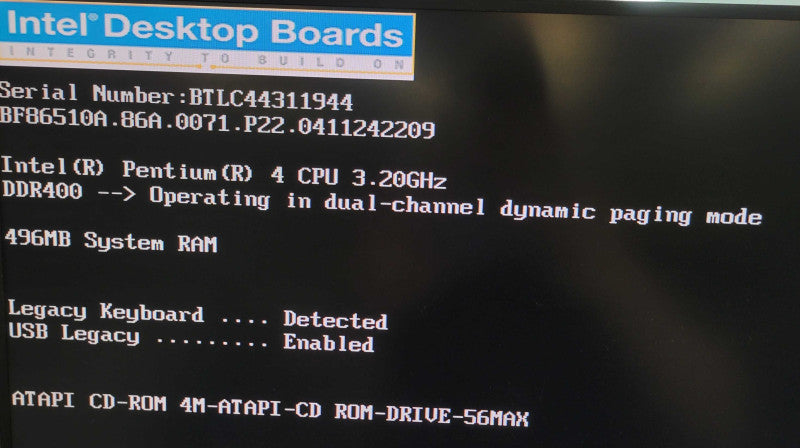 Intel Pentium 4 3.20E w/ HT Intel D865GLC 512MB DDR + I/O Plate %